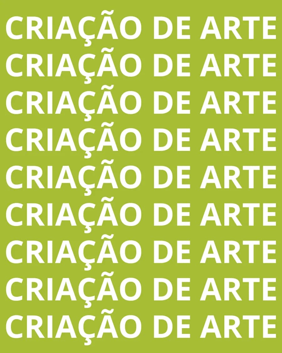 CRIAÇÃO DE ARTE