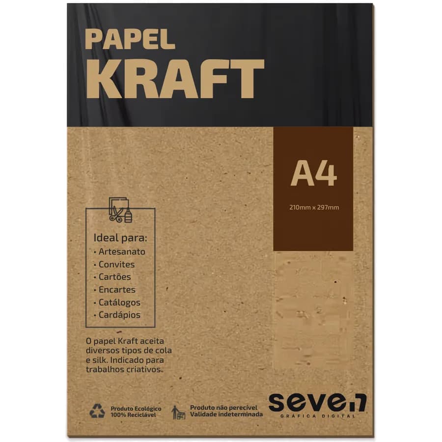 IMPRESSÃO PAPEL KRAFT - A4