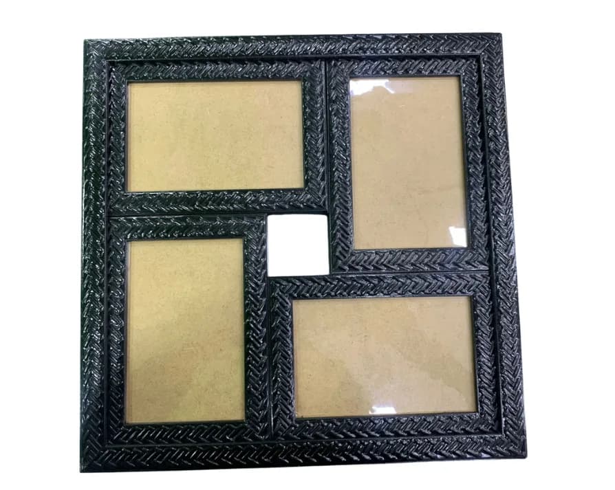 MOLDURA - MONTAGEM ACETATO 4 FOTOS 10X15CM QUADRADA